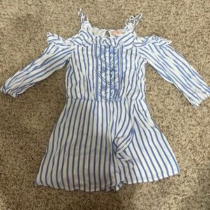 GB girls blue and white romper